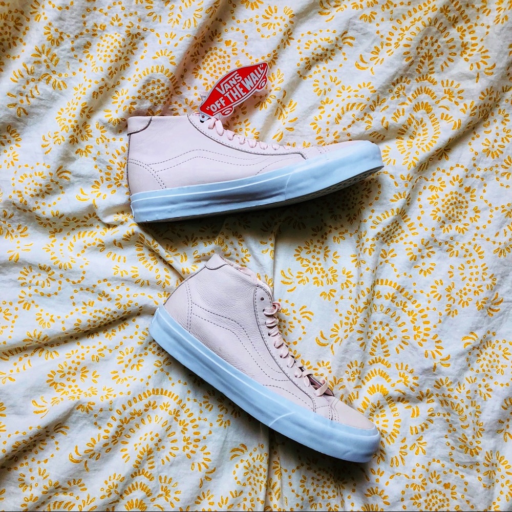 ✅ BACK TO SCHOOL Rare Pink Leather Delicacy Vans